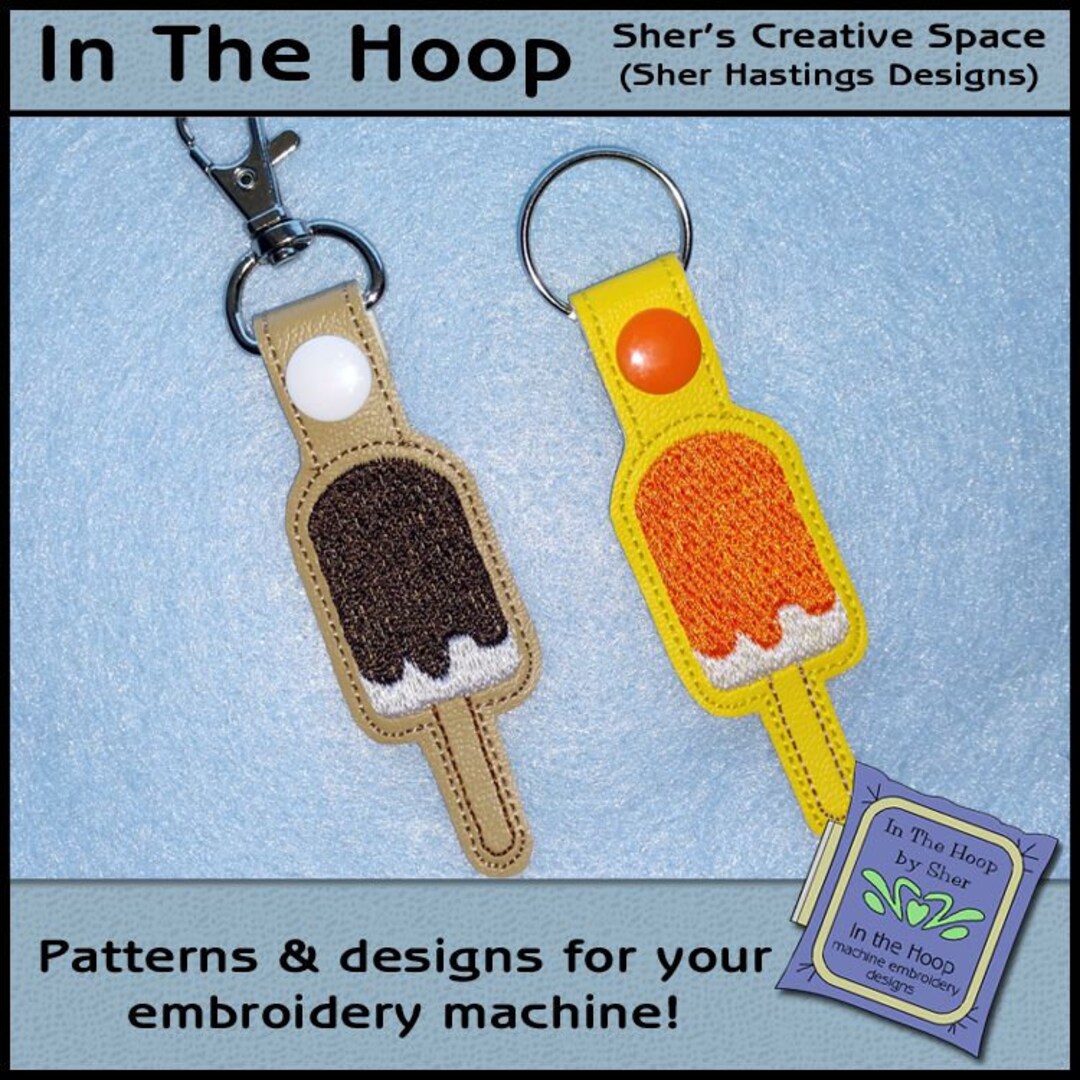 ITH Ice Cream Bar Key Fob Ice Cream Key Fob Ice Cream Bag Etsy
