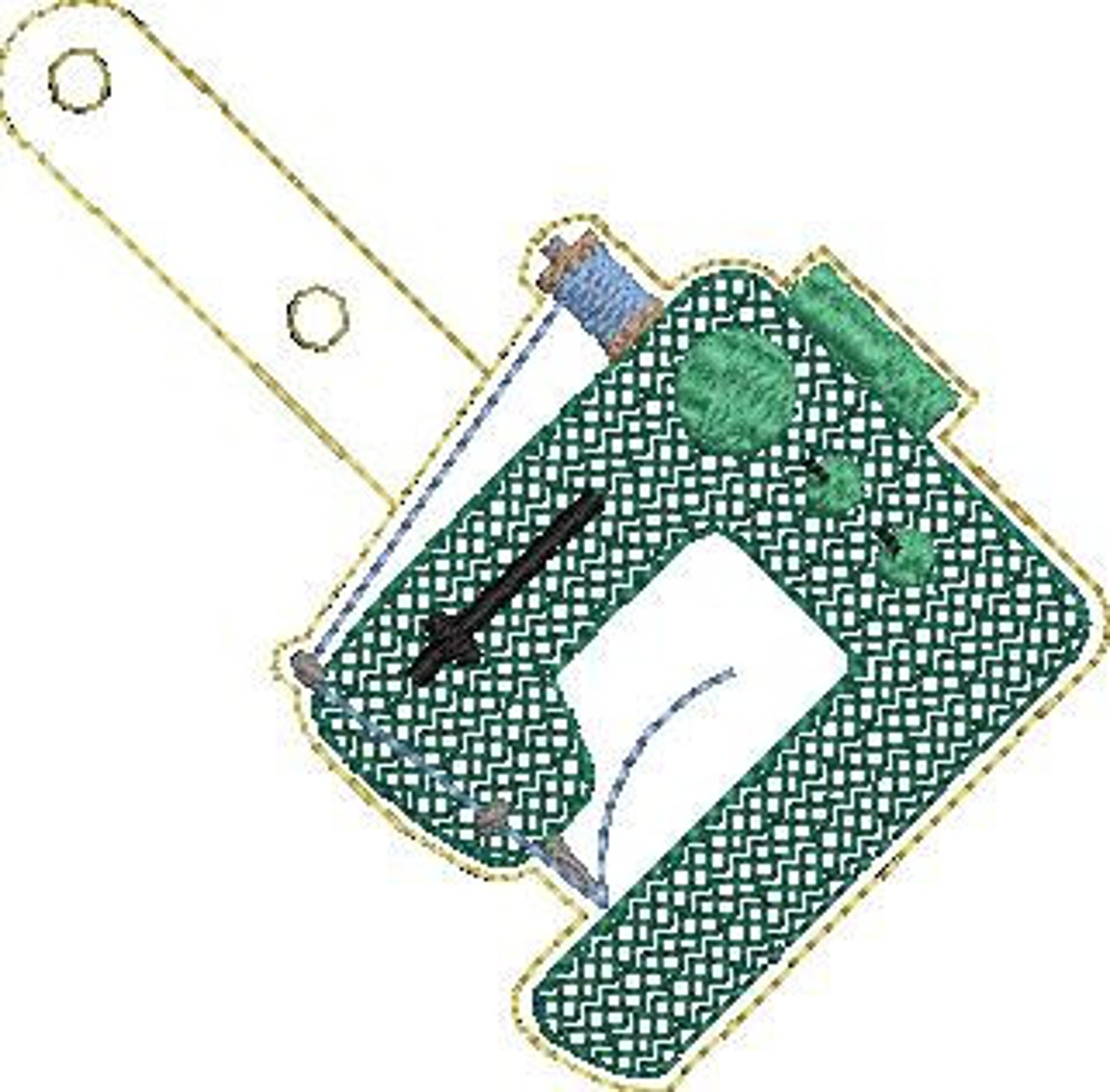 ITH Sewing Machine Key Fob Sewing Machine Vinyl Key Fob Etsy