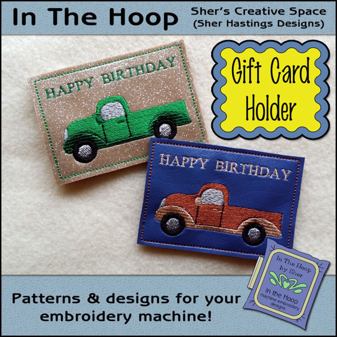 ITH Vintage Truck Gift Card Holder, Birthday Gift Card Holder, Dad Gift