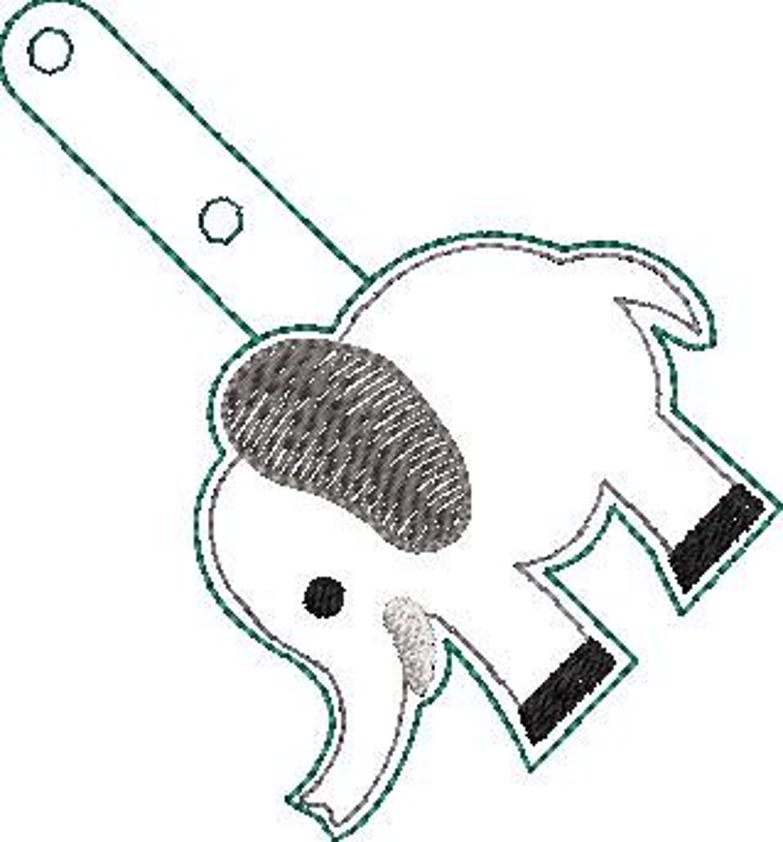 ITH Elephant Dreams Key Fob Elephant Bag Tag Elephant Key Etsy