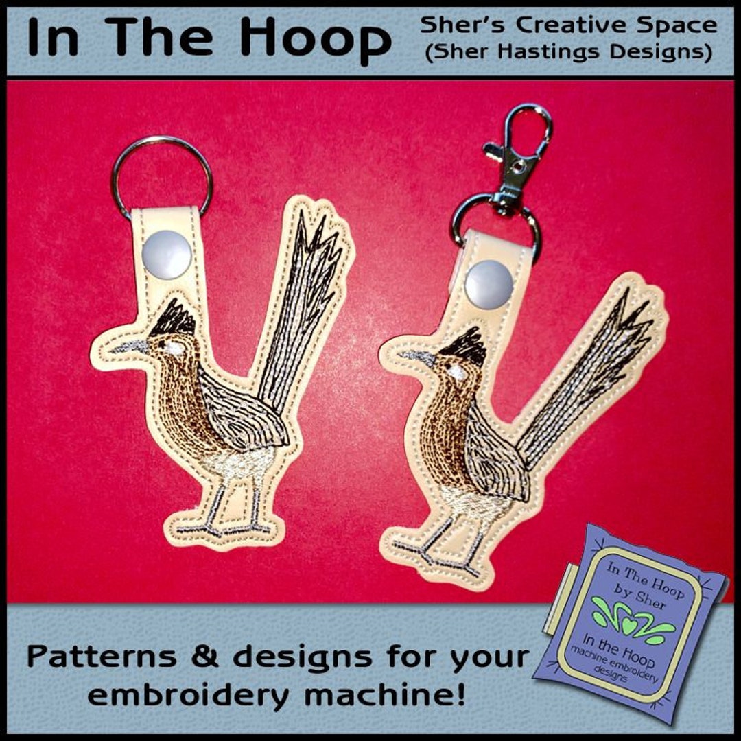 ITH Roadrunner Key Fob, Roadrunner Bag Tag, Roadrunner Snap Tab