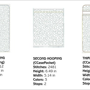 ITH Cellphone Holder Zipper Bag, Phone Case Embroidery, In The Hoop Zipper Bag, Cellphone Embroidery Design - DIGITAL FILE - 6x10 Hoop image 7