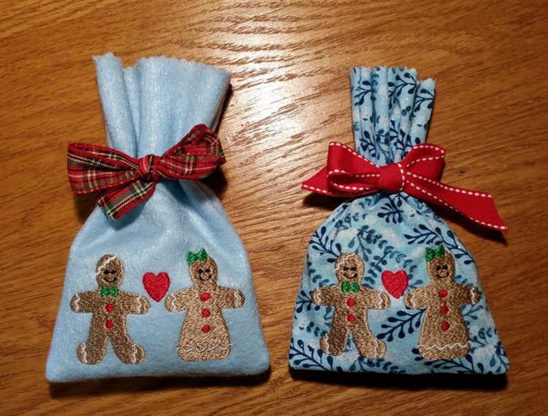ITH Gingerbread Friends Treat Bag Christmas Gift Bag Etsy