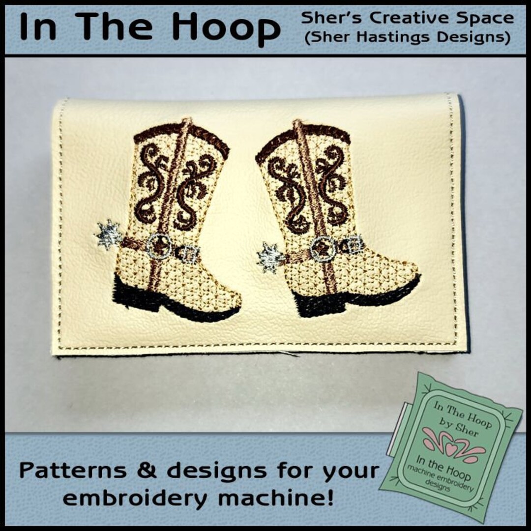 ITH Cowboy Boots Credit Card Holder, Cowboy Boots Wallet, Boots Credit