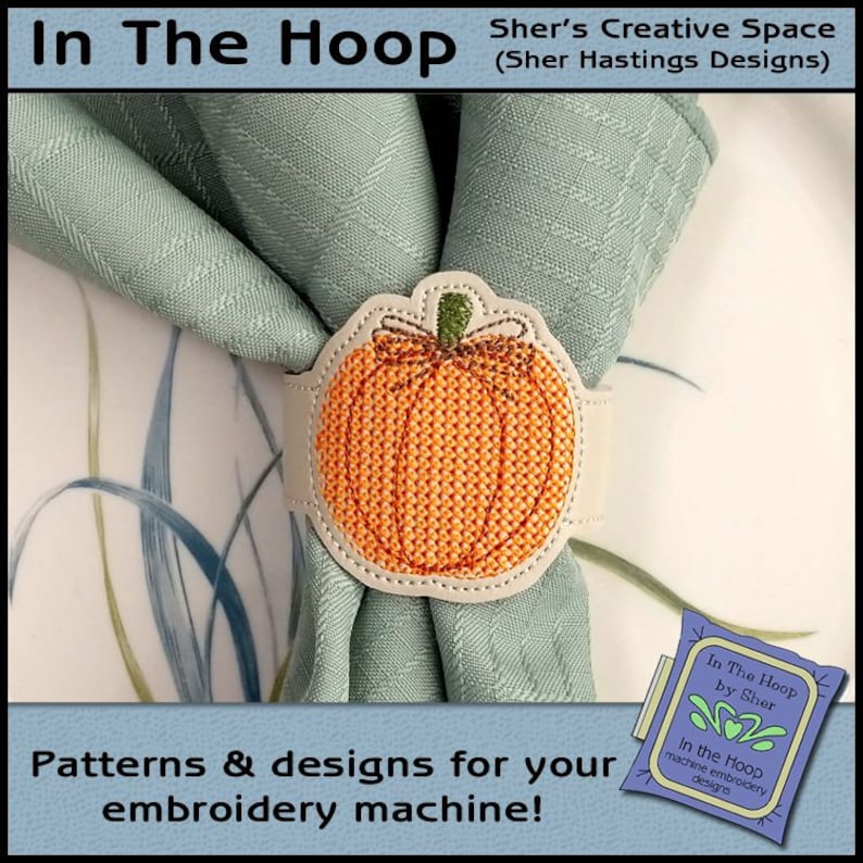 ITH Pumpkin Napkin Rings Fall Napkin Rings Embroidery Etsy