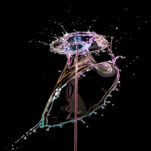 Multi-Color Water Drop Splash Photography-Digital Download