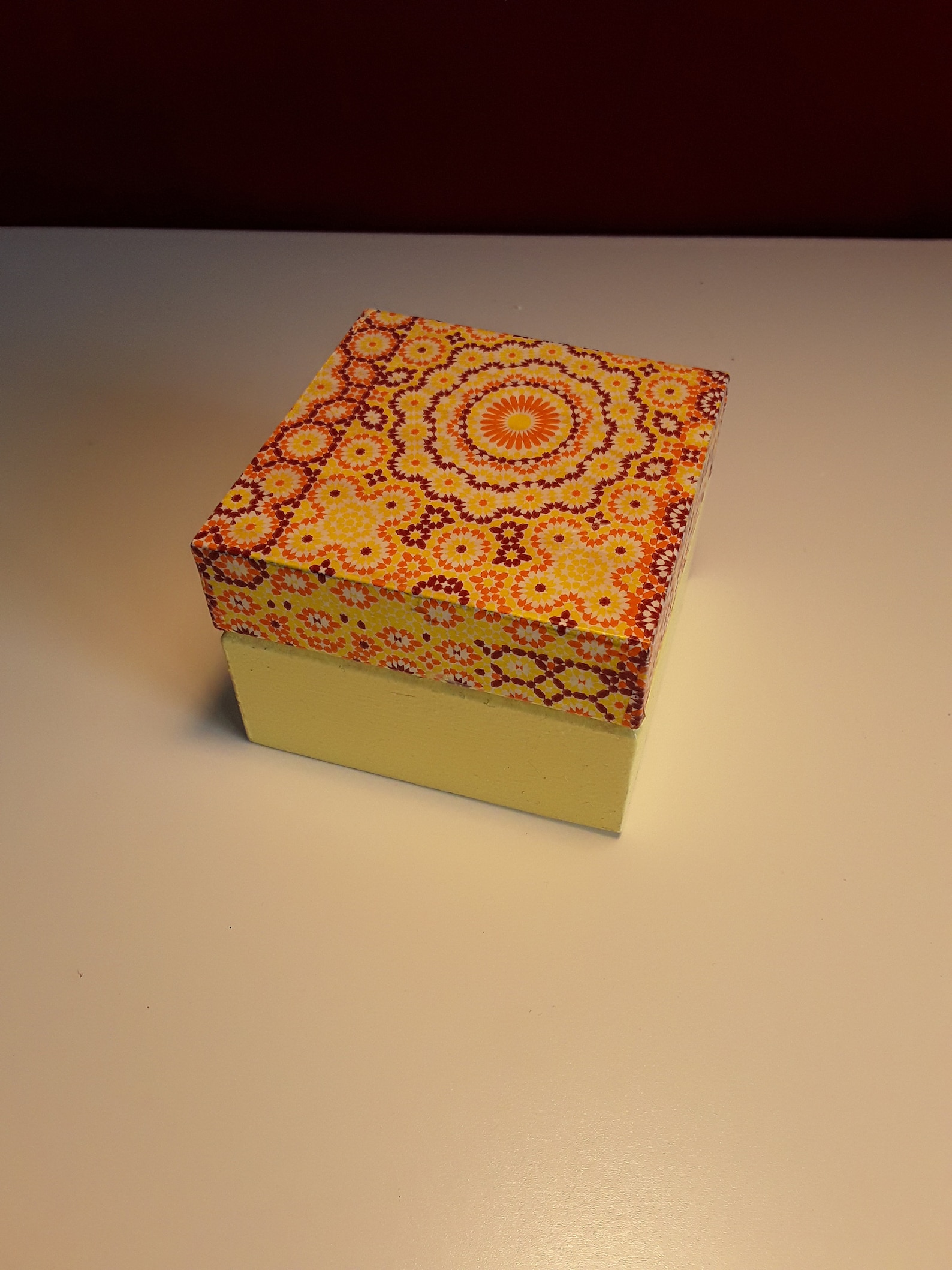 Decoupage box Decopatch box Small keepsake box Trinket box Etsy