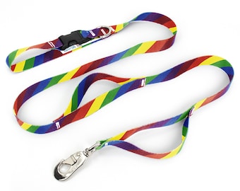 Rainbow Flag Fab Grab Leash - Made in USA