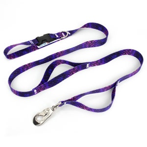 Mermaid Scales Purple Fab Grab Leash - Made in USA