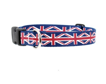 union jack cat collar