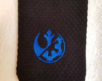 Star Wars - A House Divided Logotyp Broderad Disk-/Handduk