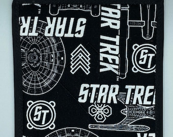Star Trek Schiff Topfhalter/Heat Pad mit lizenzierten Star Trek Stoff
