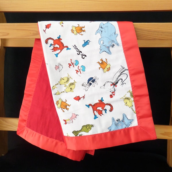 Dr. Seuss Allover Baby Blanket made with Licensed Disney Fabric