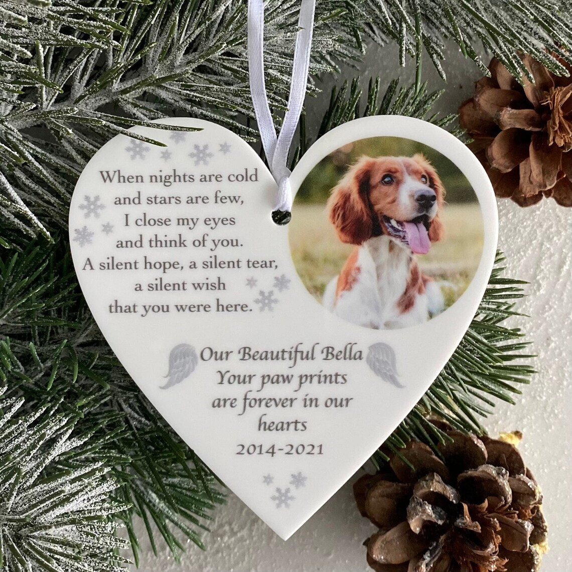 Personalized Pet Photo Memorial Ornament | Dog Loss Gift - Etsy UK