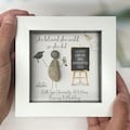 Personalised Graduation Pebble Picture - Framed Graduation Pebble Art - Graduation Gift 2026 - Graduation Gifts For Him Her - Congrats