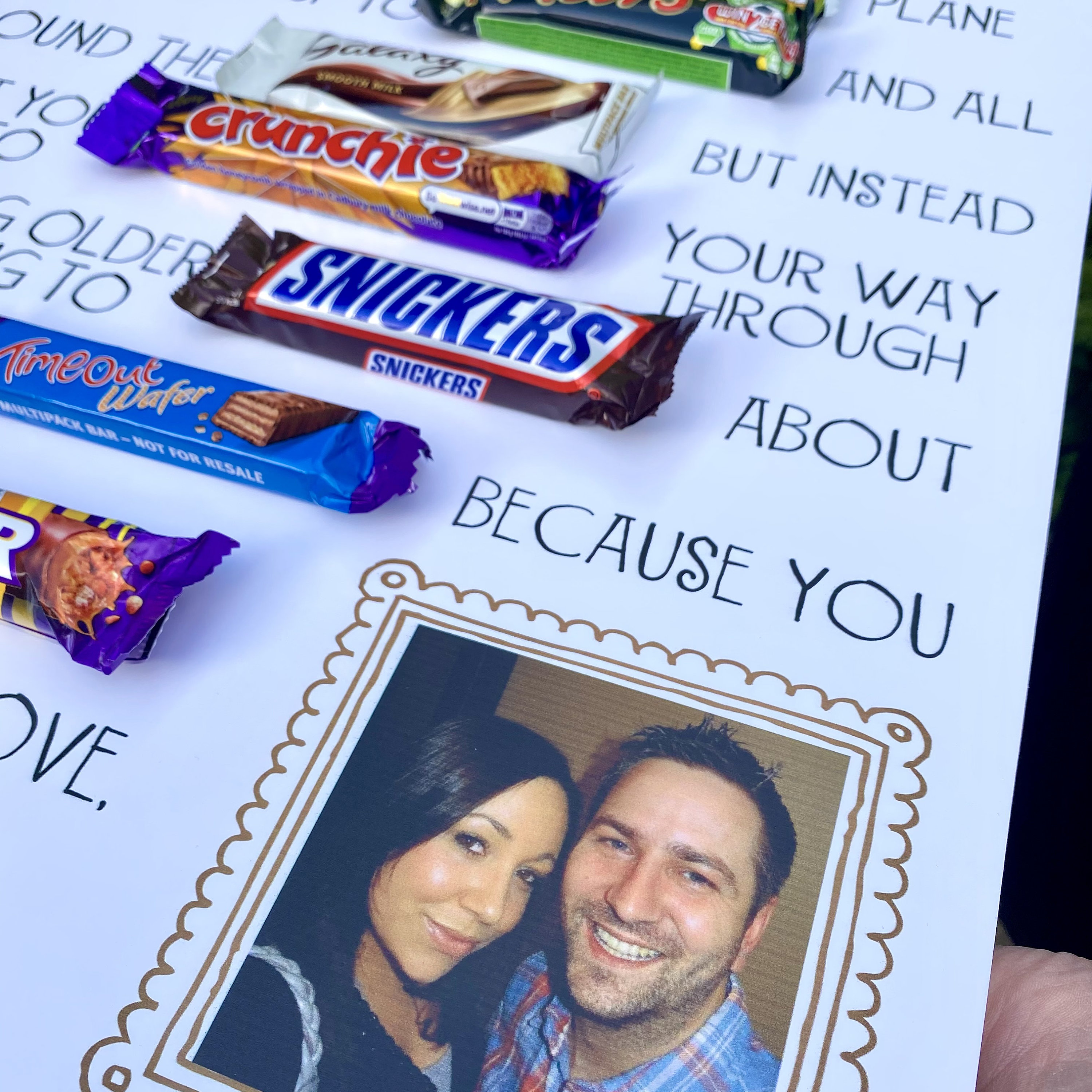 XL Personalised Birthday Chocolate Message Board Etsy UK