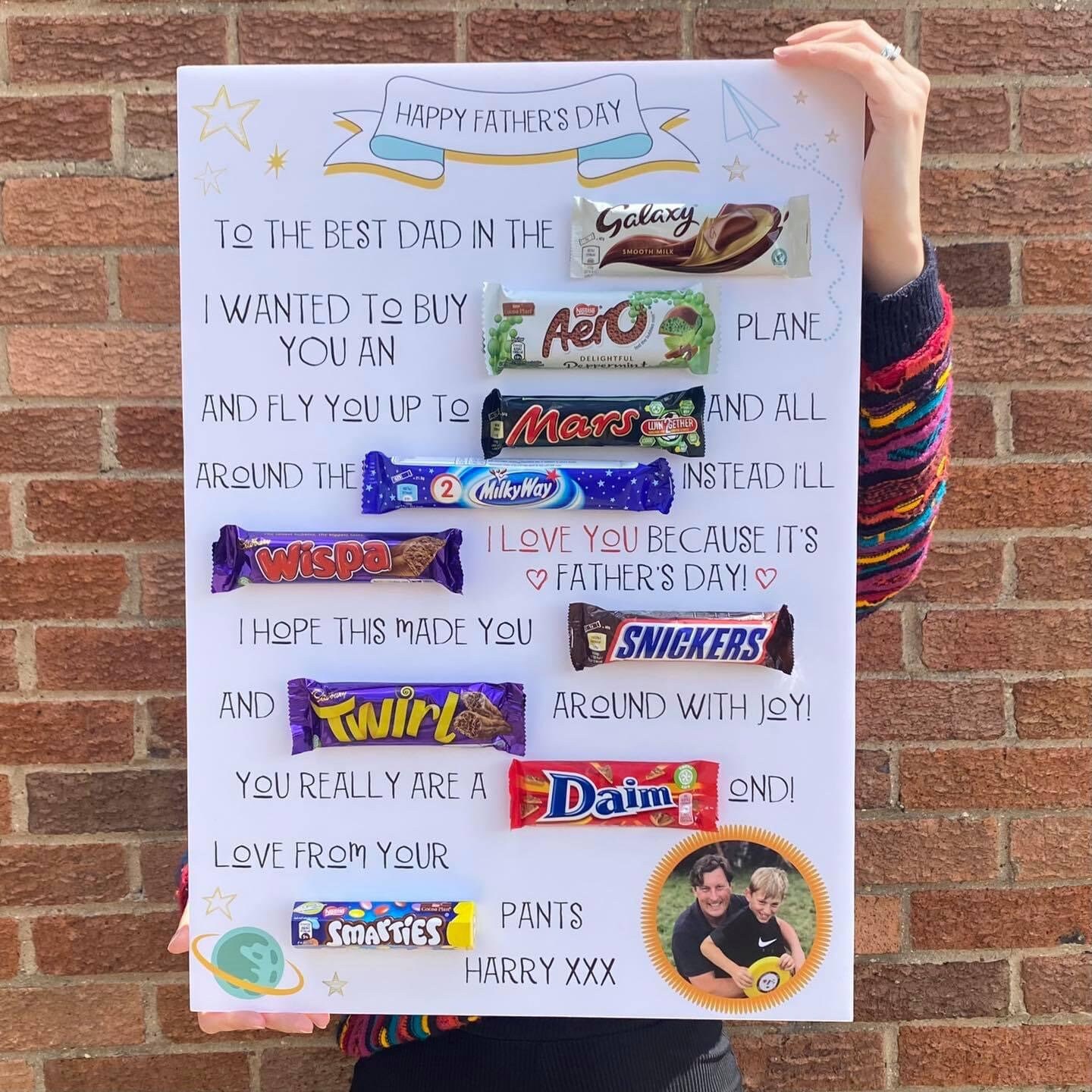 XL Personalised Valentines Chocolate Message Board Valentines Gifts for Her Valentines  Gifts for Him Chocolate Board 