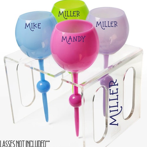 Floating Wine Glass Holder/stand Beach Staked Wine Glass Etsy
