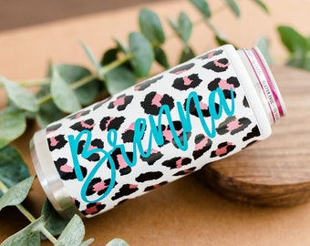 Personalized Slim Can Cooler | Stainless steel Cooler | Skinny Can cooler | Customized Can holder