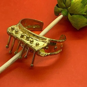 Brutalist Brass copper plated bracelet from Mexico City