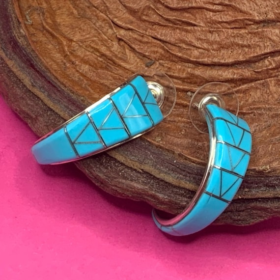 Magnificent Vintage Native American Navajo Turquoise Coral Sterling Silver Half Moon Bracelet Magnificent Vintage Native American Navajo Turquoise Coral Sterling Silver Half Moon Bracelet