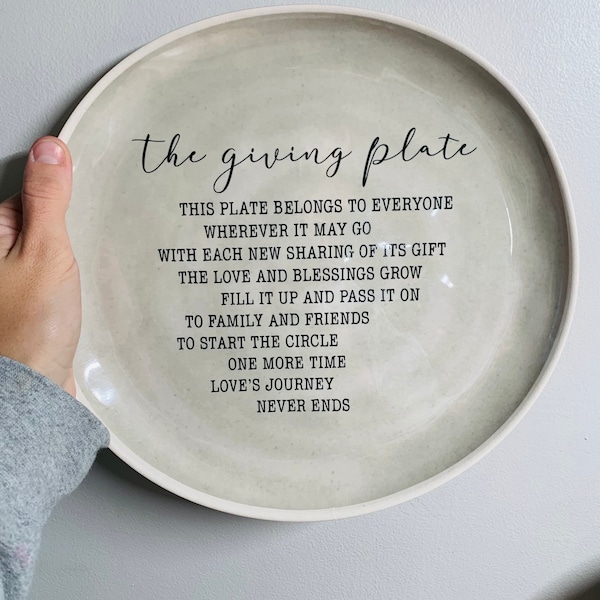 Giving Plate Etsy