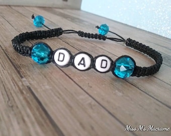 Father's Day Bracelet For Dad, Father's Day Gift, Gift For Dad, Birthday Gift For Dad, Macrame Bracelet For Men, Hemp Bracelet For Men