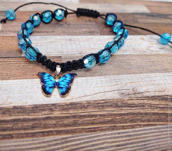 Butterfly Bracelet For Teen Girls Adjustable String Butterfly