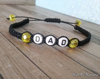 Father's Day Gift For Dad, Birthday Gift For Dad, Macrame Bracelet For Men, Hemp Bracelet For Dad