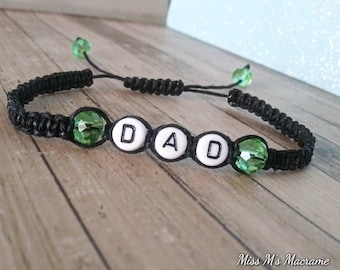 Father's Day Bracelet Gift, Gift For Dad, Birthday Gift For Dad, Bracelet For Father, Hemp Macrame Bracelet For Dad
