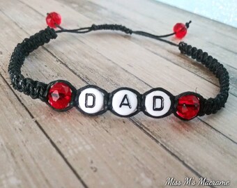 Father's Day Bracelet For Dad, Gift For Dad, Birthday Gift For Dad, Macrame Bracelet For Men, Hemp Bracelet For Men