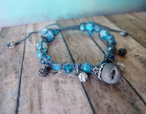 Gray Stone Charm Bracelet Gray Stone Charm Bracelet