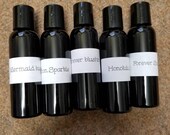 Moisturizing lotions made with essential oils.