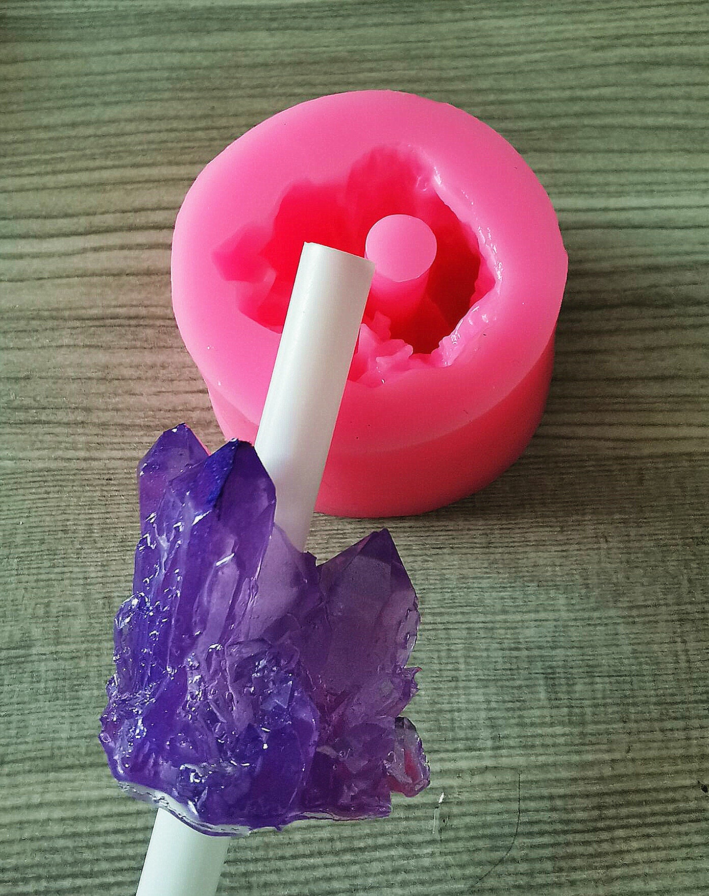 Epoxy Resin Silicone Crystal Straw Topper Mold