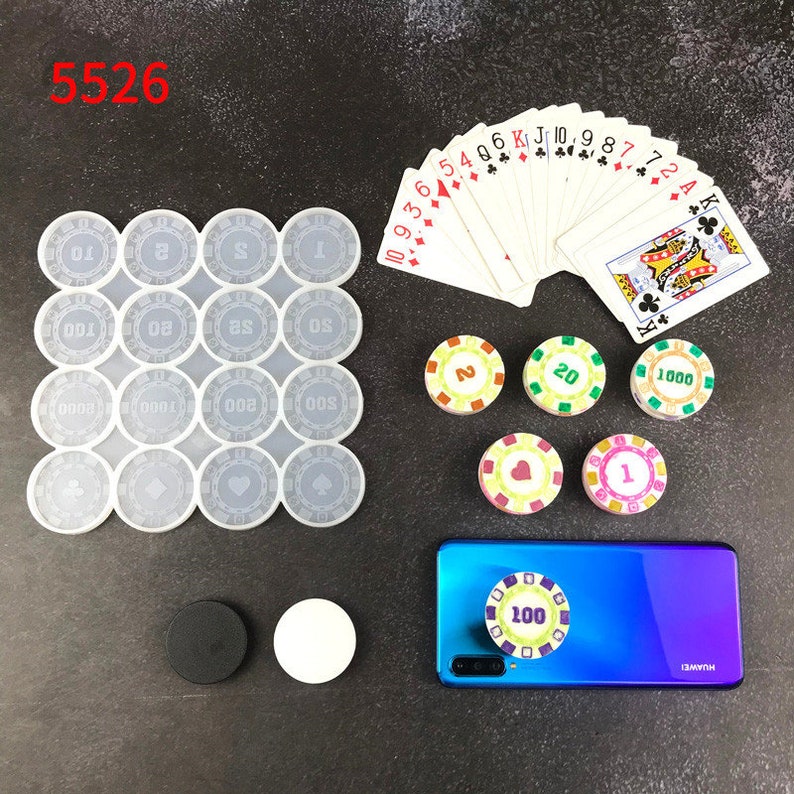 Casinos chip poker chips cookie mold epoxy resin mold phone Etsy