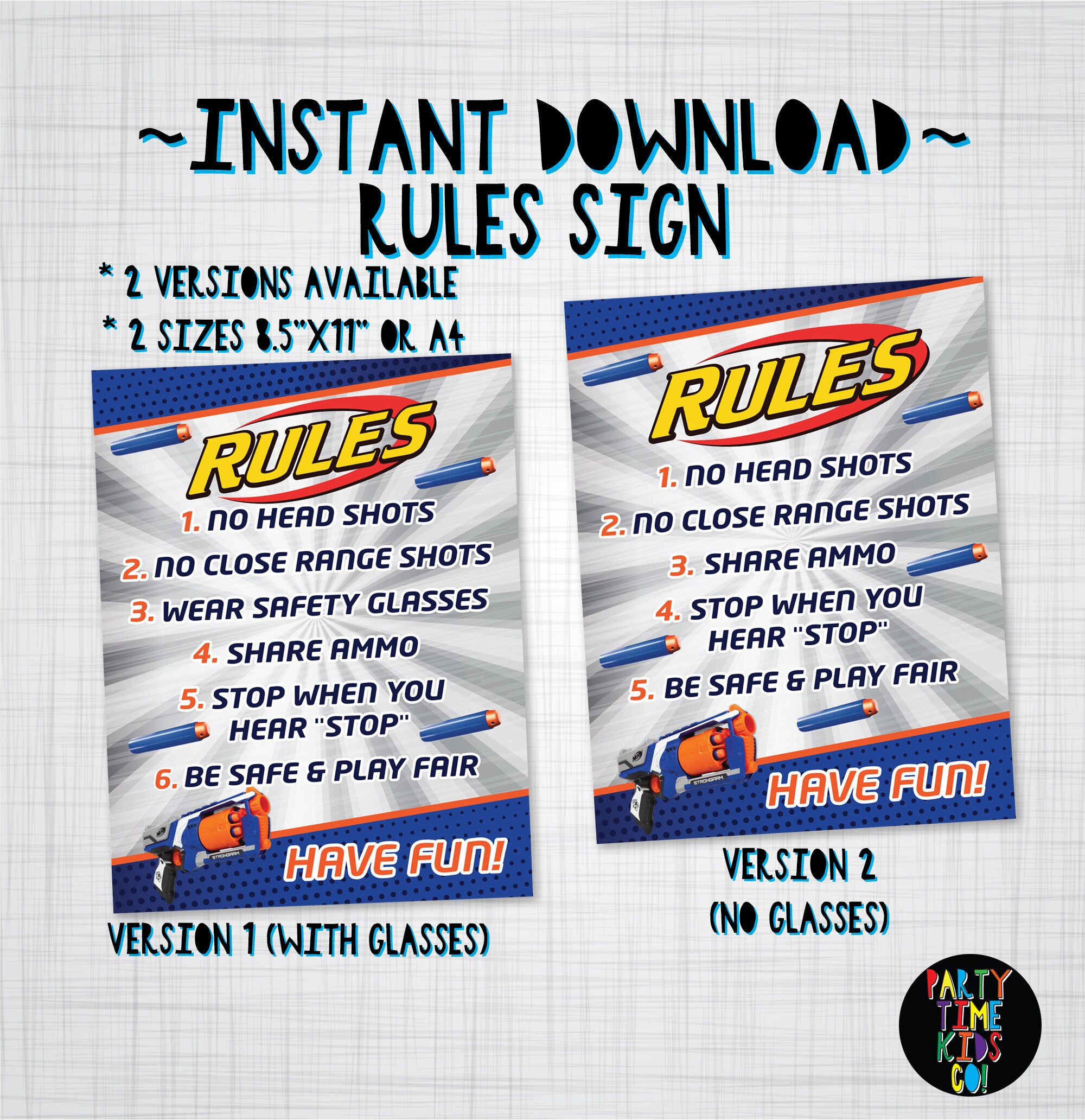 Dart Rules Poster Dart Rules Sign Dart Wars Party Decorations Etsy