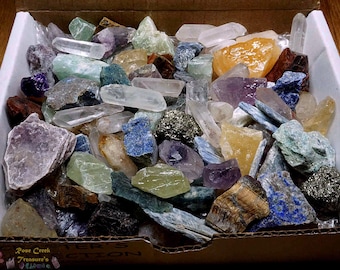 Crafters Collection 1 Lb Gems Crystals Natural Mineral Specimens
