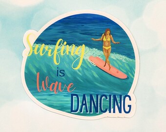 Tropical Windsurfing Surfer  Surfing Wave  #40658 bw 2 x Vinyl Stickers 25cm 