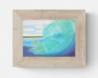 Island Curl - Crashing Wave - Fine Art Print - Tropical Art Print - Beach Art - Coastal Decor