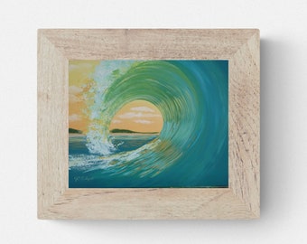 Sunset Curl - Crashing Wave - Tropical Fine Art Print - Beach Art - Coastal Decor