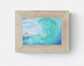 Lighthouse Curl - Crashing Wave - Fine Art Print - Tropical Art Print - Beach Art - Coastal Decor
