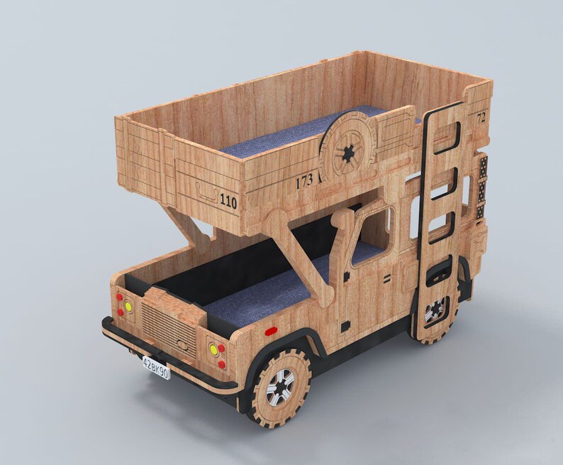 Dekoration Etagenbett : Kinder etagenbett auto. cnc projekt dekoration deko etsy