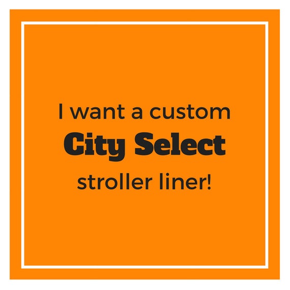 city select stroller liner