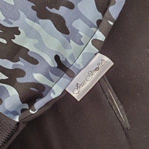 City Select Reversible Stroller Liner Black Blue Camo image 5