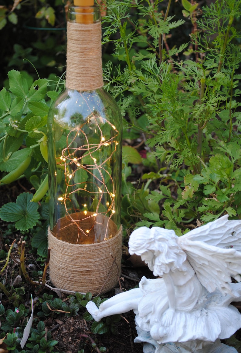 Mood Lighting-Classic Wine Bottle Light Mother Gift Fairy Lights Lighted Bottle,Mood Lighting Recycled Glass Bottles