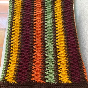 Autumn Alpine Throw Crochet PDF Pattern image 3