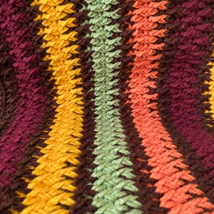 Autumn Alpine Throw Crochet PDF Pattern image 4