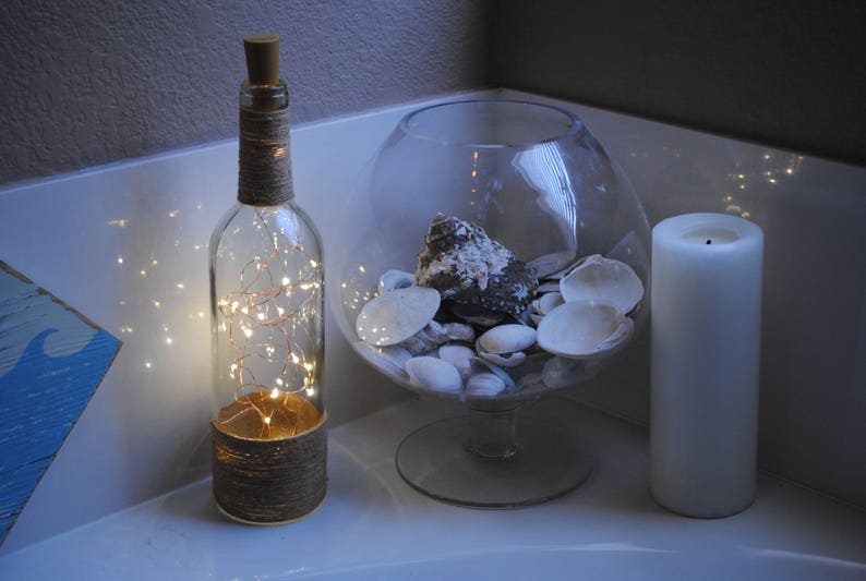 Mood Lighting-Classic Wine Bottle Light Mother Gift Fairy Lights Lighted Bottle,Mood Lighting Recycled Glass Bottles