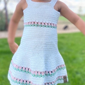 PDF-Spring Flowers Dress Crochet PDF Pattern