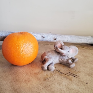 Vintage Lenox Porcelain Resting Baby Elephant Figurine